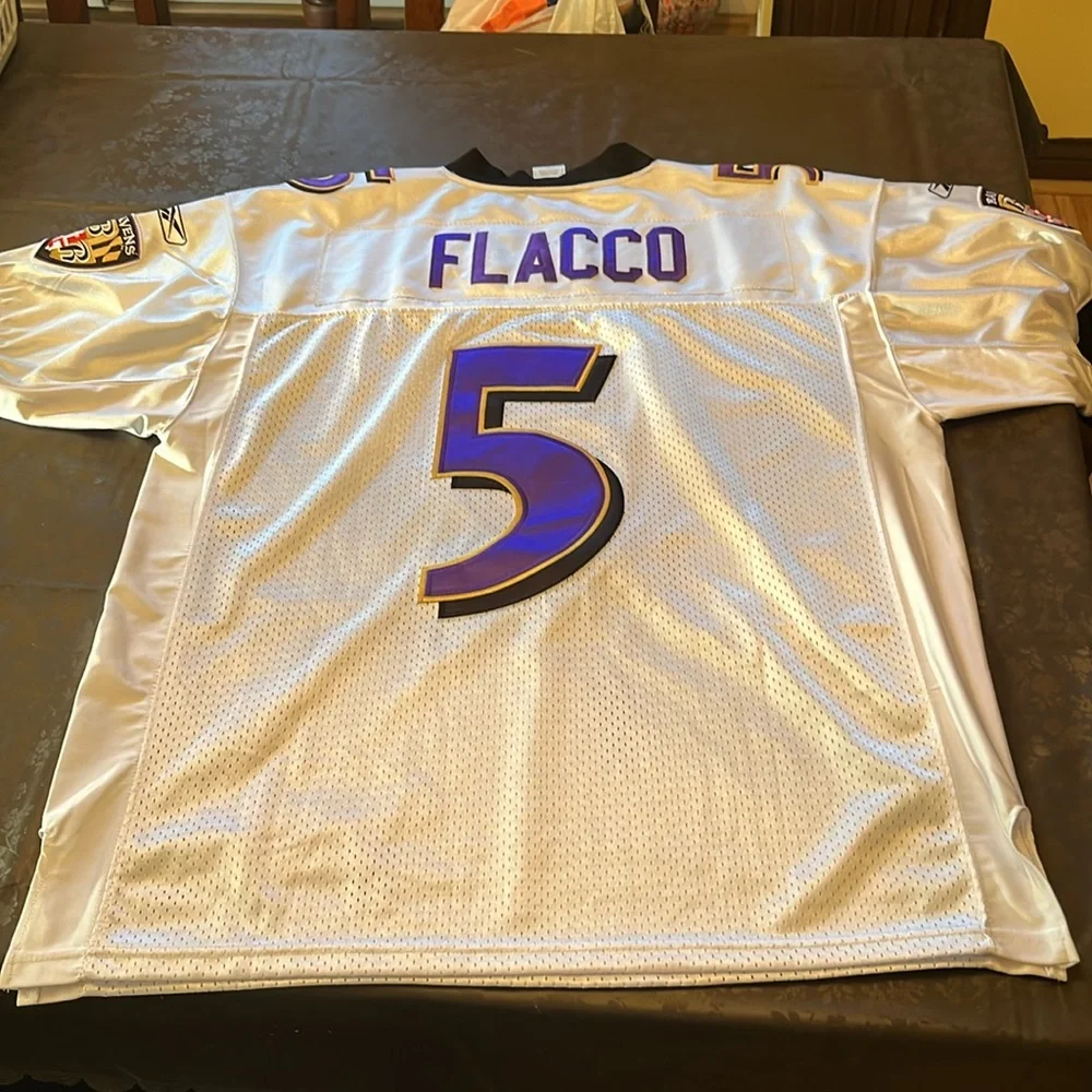 Ravens #5 Flacco white jersey, excellent! - Picture 5 of 7
